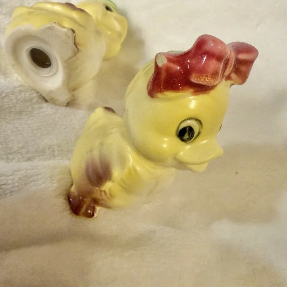 Vintage Duck Salt & Pepper Shakers Lefton Style Cottage core Granny Cabin Lake